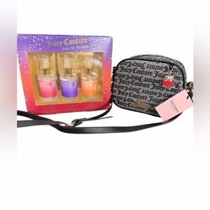 Juicy Couture crossbody/shoulder bag! NWT! Comes with Juicy Couture perfume set!